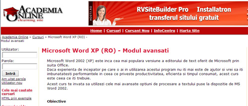 Microsoft Word XP (RO) - Modul avansați
