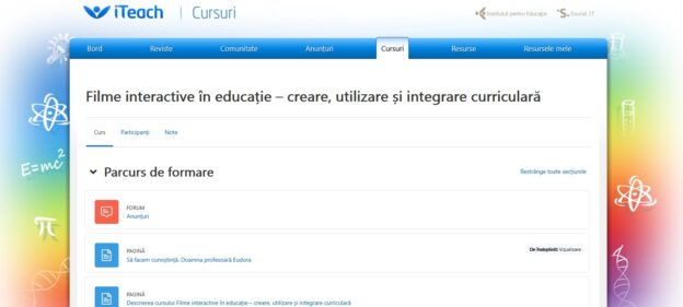 Filme interactive în educație – creare, utilizare și integrare curriculară